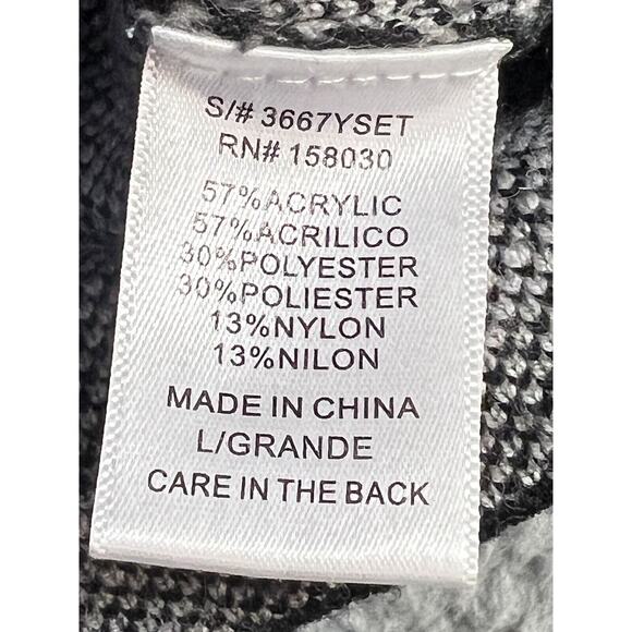 Love Tree Sweater Women Large Cropped Tartan Plaid Long Sleeve y2k Academia - Picture 7 of 7